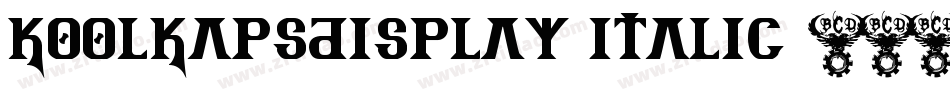 KoolKapsDisplay Italic字体转换